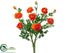 Silk Plants Direct Ranunculus Bush - Flame - Pack of 6