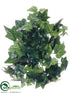 Silk Plants Direct Leaf Sage Ivy Hanging Bush - Green - Pack of 6