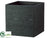 Bamboo Square Container - Black - Pack of 4