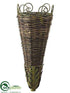 Silk Plants Direct Hanging Basket - Brown - Pack of 40