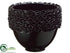 Silk Plants Direct Ceramic Bowl - Black - Pack of 1