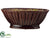 Ceramic Oval Provencal Bowl - Burgundy - Pack of 1