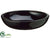 Ceramic Round Container - Black - Pack of 1
