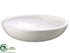 Silk Plants Direct Ceramic Round Container - White - Pack of 1