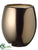 Silk Plants Direct Ceramic Vase - Brown Dark - Pack of 1