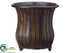 Silk Plants Direct Round Footed Container - Brown - Pack of 1