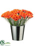 Silk Plants Direct Gerbera Daisy - Orange - Pack of 12