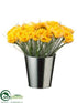 Silk Plants Direct Gerbera Daisy - Yellow - Pack of 12