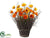 Poppy Standing Twig Bundle - Yellow Orange - Pack of 1