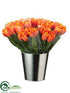 Silk Plants Direct Tulip Bundle - Orange - Pack of 12