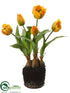 Silk Plants Direct Tulip - Yellow - Pack of 1