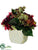 Dahlia, Protea, Sedum - Wine Green - Pack of 1