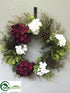 Silk Plants Direct Wreath - Mixed - Pack of 4