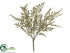 Silk Plants Direct Mini Leaf Bush - Champagne - Pack of 12
