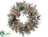 Silk Plants Direct Pine Wreath - Brown - Pack of 3