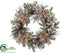 Silk Plants Direct Pine Wreath - Brown - Pack of 3