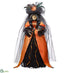 Silk Plants Direct Witch With Hat - Black Orange - Pack of 1
