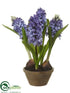 Silk Plants Direct Hyacinth - Blue - Pack of 1