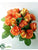 Silk Plants Direct Rose - Orange - Pack of 8