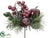 Apple, Berry, Pine Cone Pick - Red Brown - Pack of 48