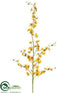 Silk Plants Direct New Dancing Orchid Spray - Yellow - Pack of 12