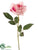 Single Rose Spray - Pink Two Tone - Pack of 12
