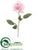 Single Rose Spray - Pink - Pack of 12