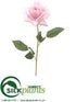 Silk Plants Direct Single Rose Spray - Pink - Pack of 12