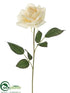 Silk Plants Direct Single Rose Spray - Yellow - Pack of 12