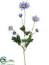 Silk Plants Direct Daisy Spray - Blue - Pack of 6