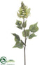 Silk Plants Direct Flame Tree Flower Spray - Cream Green - Pack of 6