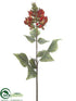Silk Plants Direct Flame Tree Flower Spray - Orange Green - Pack of 6