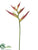 Heliconia Spray - Burgundy Red - Pack of 6