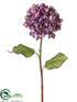 Silk Plants Direct Hydrangea Spray - Violet - Pack of 6