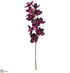 Silk Plants Direct Cymbidium Orchid Spray - Plum - Pack of 4