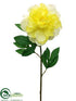 Silk Plants Direct Pearl Peony Spray - Yellow - Pack of 6