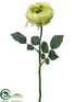 Silk Plants Direct Rose Spray - Green - Pack of 6