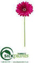 Silk Plants Direct Gerbera Daisy Spray - Wine - Pack of 12