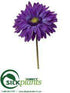 Silk Plants Direct Gerbera Daisy Spray - Purple - Pack of 6