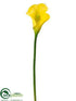 Silk Plants Direct Calla Lily Spray - Yellow - Pack of 6