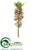 Pineapple Lily Spray - Burgundy Green - Pack of 6