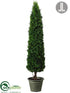 Silk Plants Direct Cedar Topiary Cone - Green - Pack of 1
