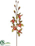 Silk Plants Direct Cymbidium Orchid Spray - Green Red - Pack of 6