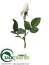 Silk Plants Direct Rose Bud Spray - White - Pack of 6