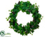 Silk Plants Direct Grape Leaf Wreath - Green Two Tone - Pack of 4