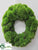 Silk Plants Direct Moss Wreath - Green - Pack of 12
