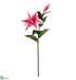 Silk Plants Direct Rubrum Lily Spray - Rubrum - Pack of 6