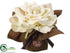 Silk Plants Direct Rose - Ivory - Pack of 12