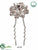 Silk Plants Direct Rhinestone Bouquet Pick - Silver - Pack of 6