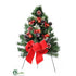 Silk Plants Direct Christmas Tree with Easel - Green - Pack of 1